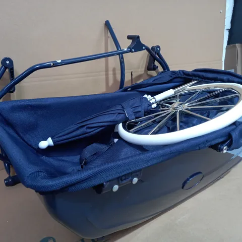 BELLA ROSA PREMIUM NAVY CARRIAGE DOLL PRAM 