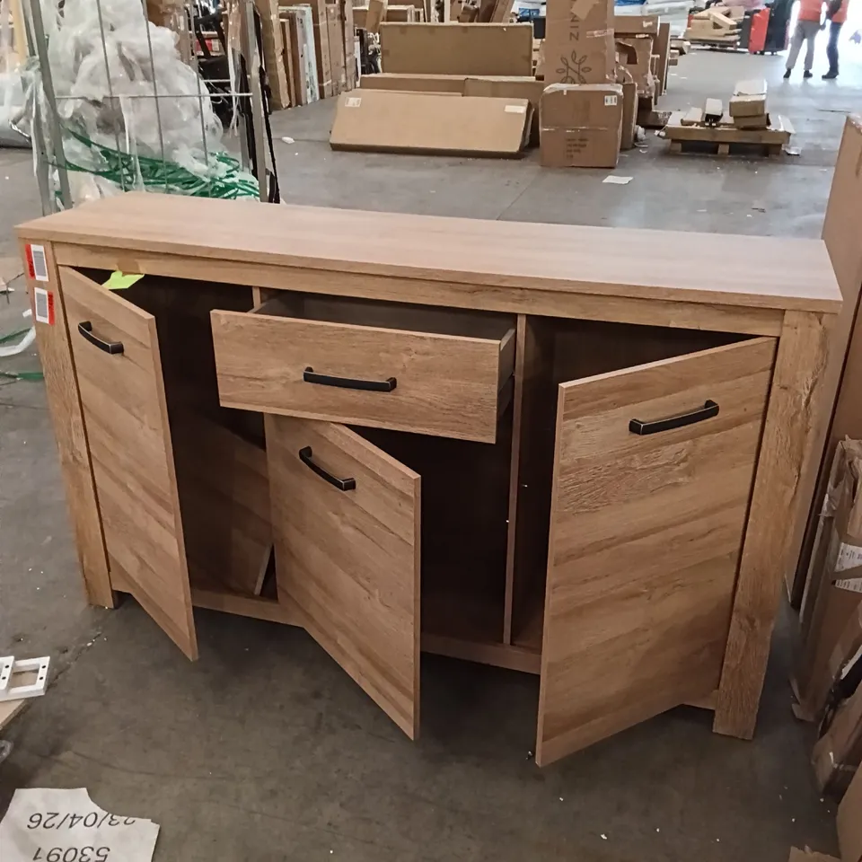BIRLEA COMPTON 3 DRAWER 2 DOOR SIDEBOARD - OAK