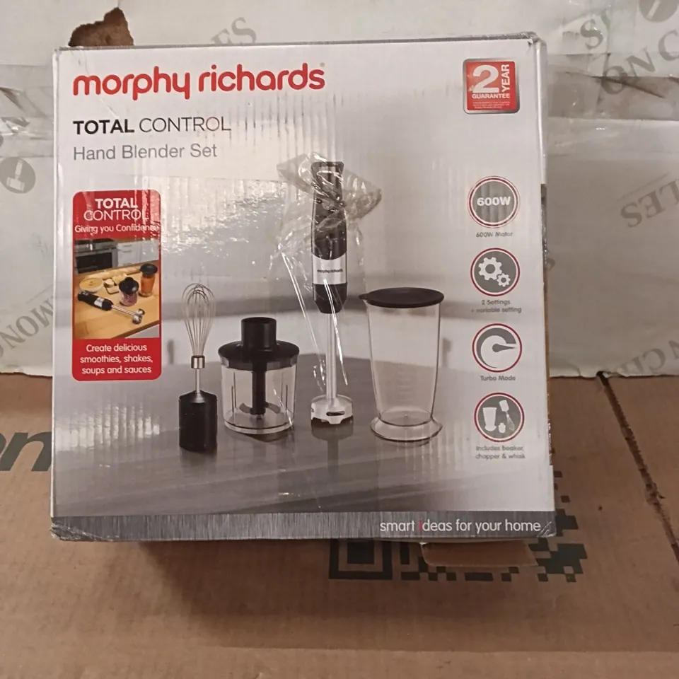 BOXED MORPHY RICHARDS HAND BLENDER SET - 402061
