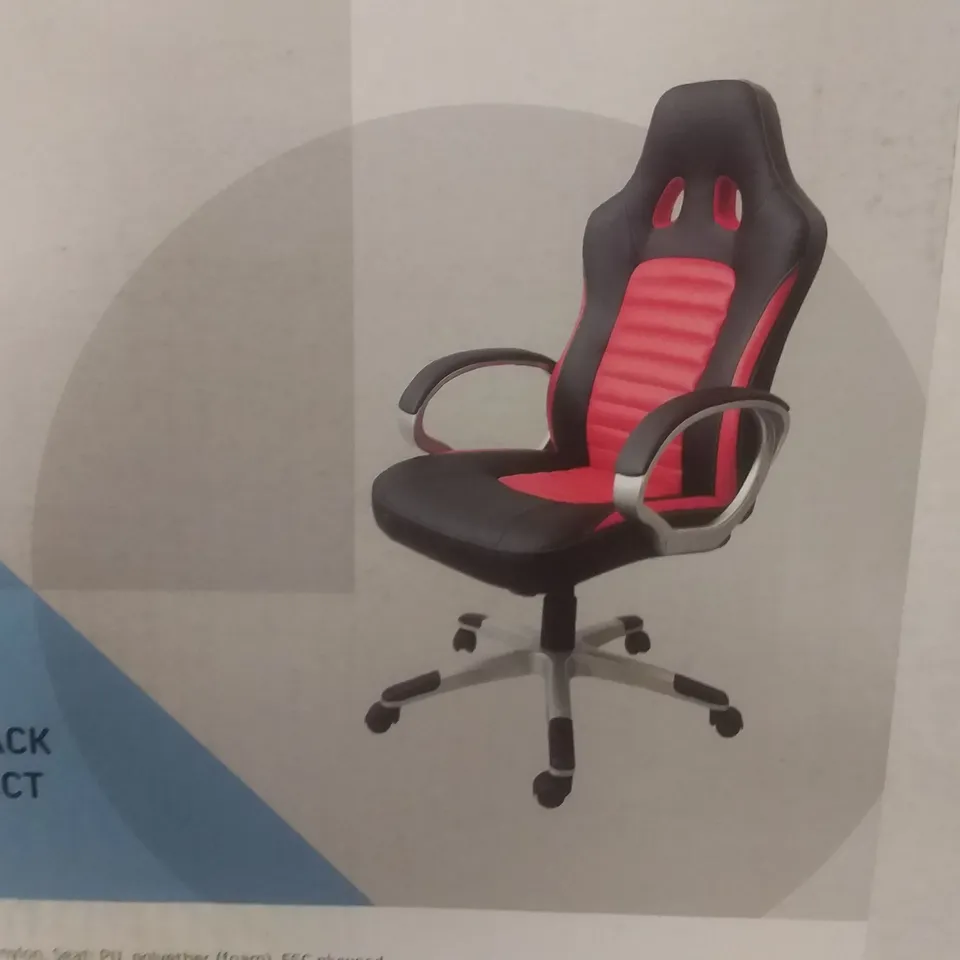 BOXED THUNYA GAMING CHAIR - RED AND BLACK