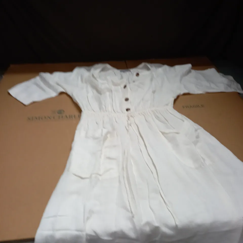 LIGHT COTTON MIDI DRESS SIZE UNSPECIFIED