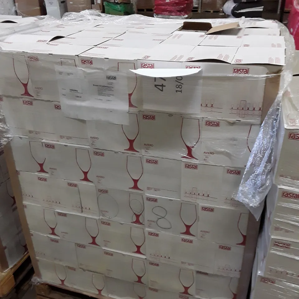PALLET OF APPROXIMATELY 210 BOXES CONTAINING 6 RASTAL AVIERO 300ML GOBLETS