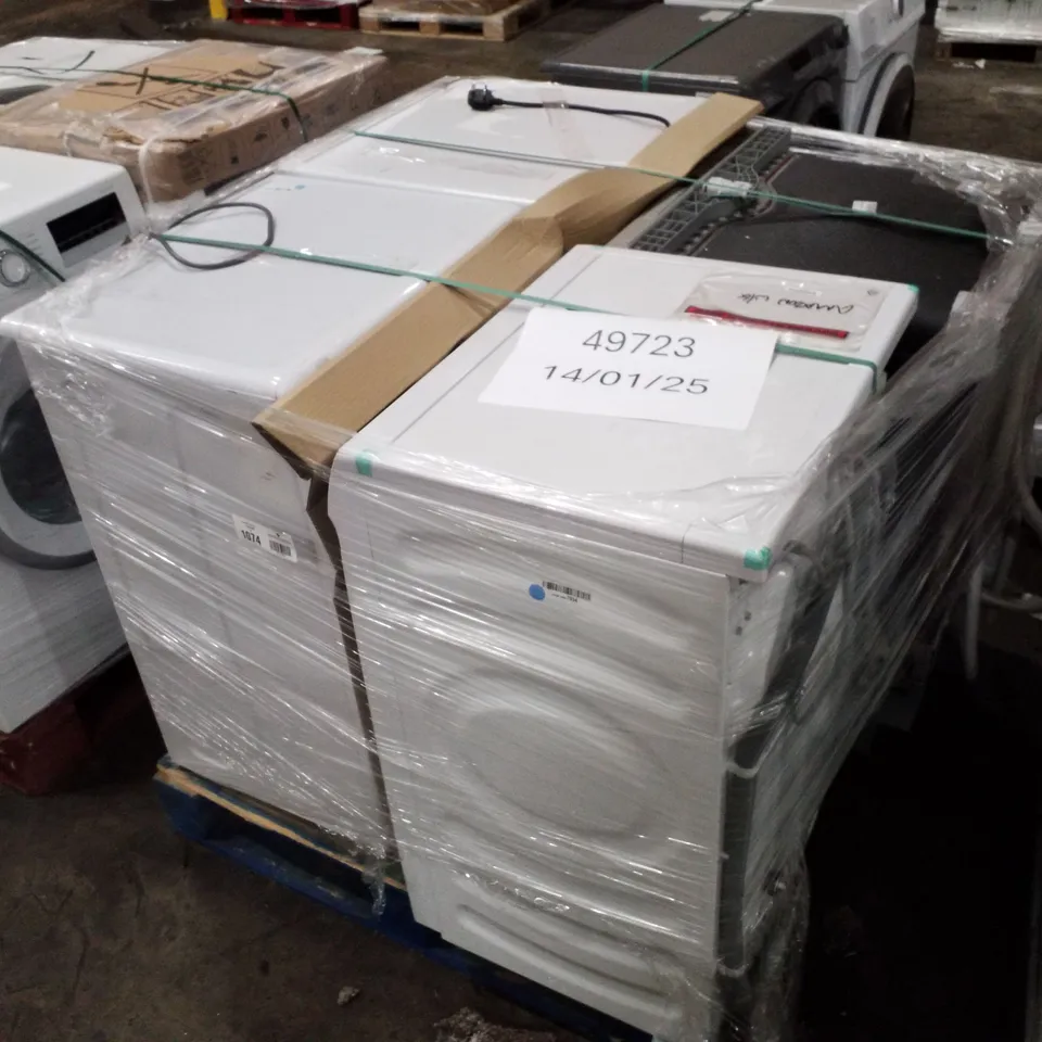 PALLET OF APPROXIMATELY 4 UNPROCESSED RAW RETURN WHITE GOODS TO INCLUDE