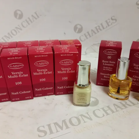 LOT OF 11 CLARINS NAIL POLISH