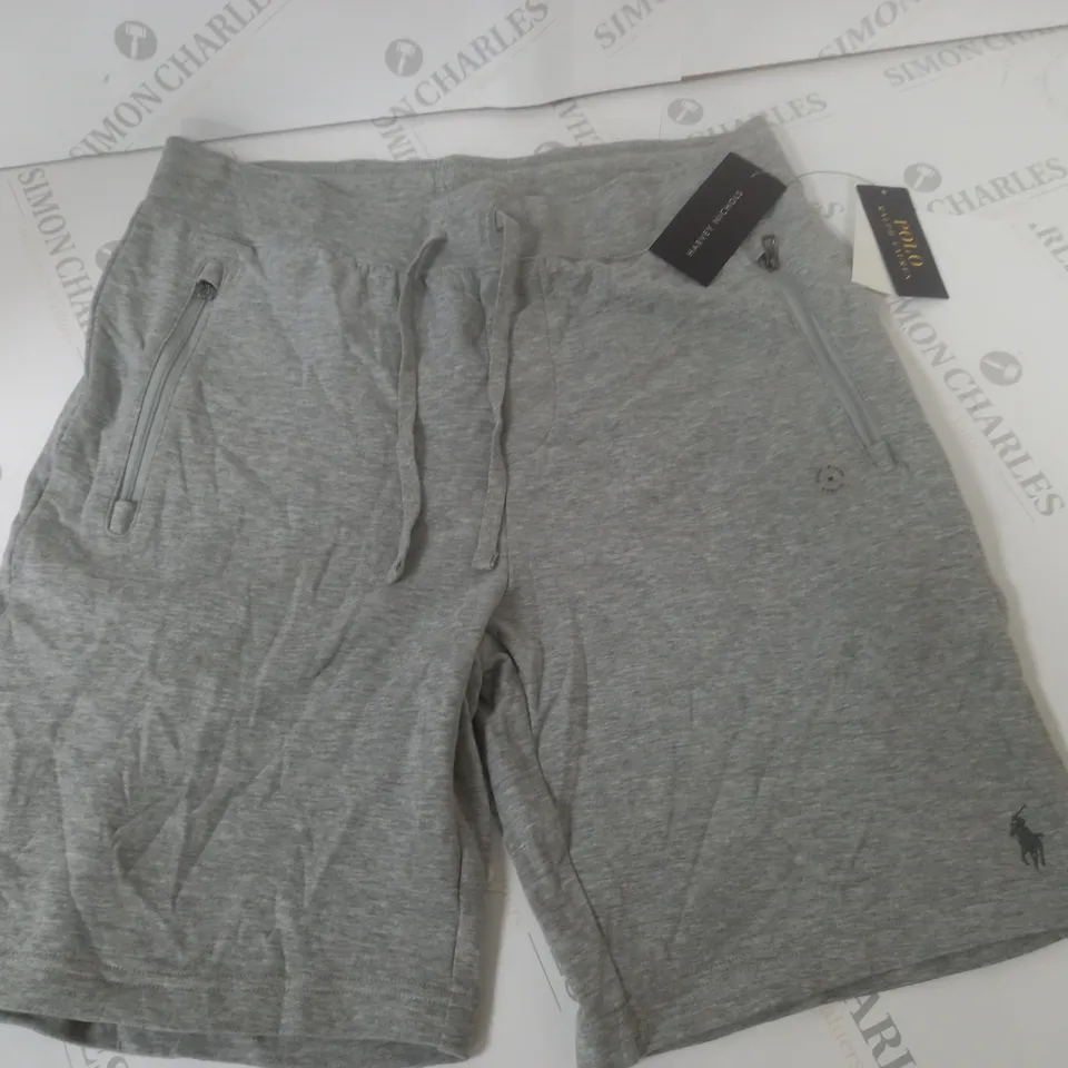 POLO RALPH LAUREN GREY FLEECE SHORTS - M