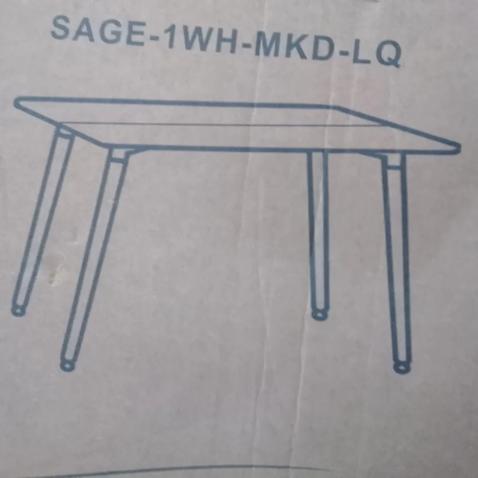 BOXED MILANNA 6-PERSON DINING SET (ONLY BOX 2 OF 2)