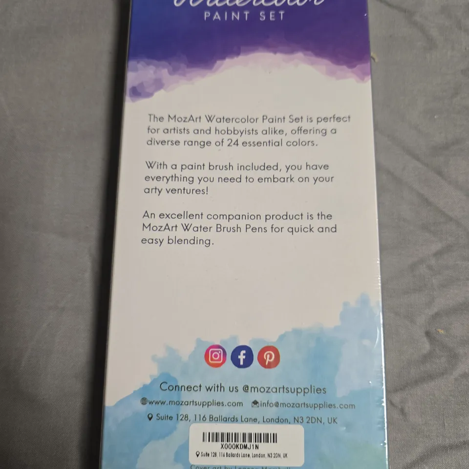 APPROXIMATELY 10 MozArt Watercolor Paint Set, 24 Colors with Brush – Art Supplies
