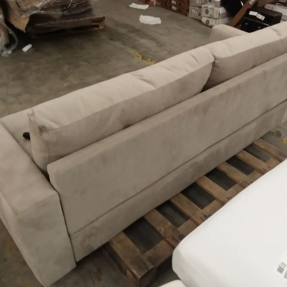 LANA 3 SEATER SOFA, CHAMPAGNE CLASSIC VELVET