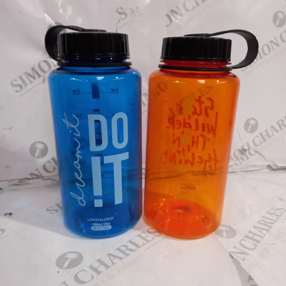LOCK N LOCK 1000ML BOTTLE BLUE AND ORANGE 1000ML EACH