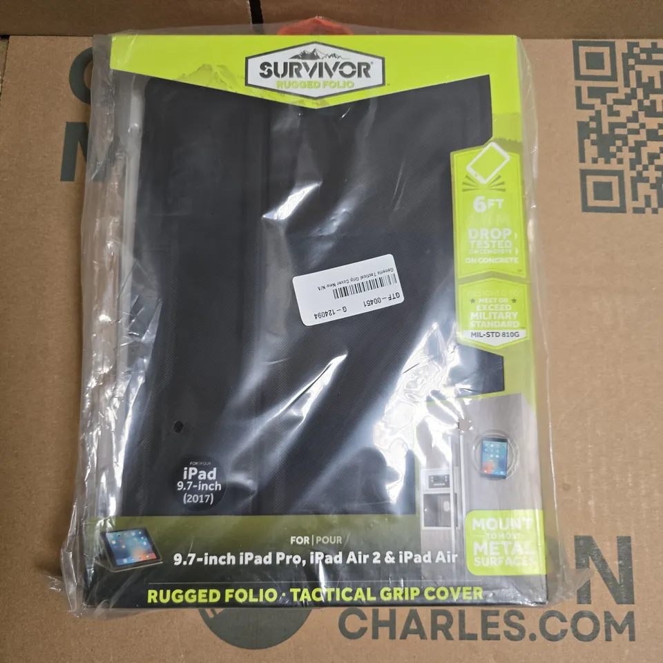 SURVIVOR RUGGED FOLIO TABLET CASE FOR IPAD 9.7-INCH (2017) – FOR IPAD PRO, AIR 2 & AIR