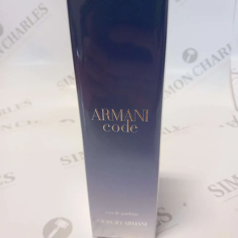 BOXED AND SEALED GIORGIO ARMANI CODE EAU DE PARFUM 75ML