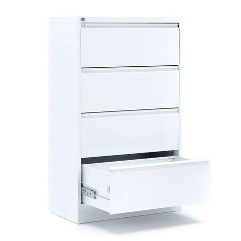 BOXED SIDE FILING CABINET INDEX A4 SIZE, 4 DRAWERS, 800X425X1320 MM, WHITE