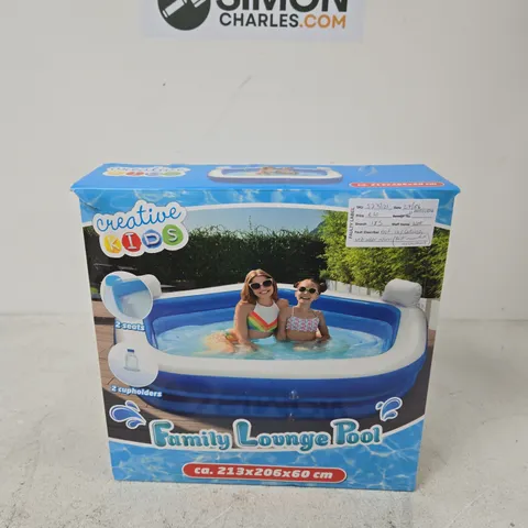 CREATIVE KIDS FAMILY LOUNGE POOL – INFLATABLE GARDEN POOL