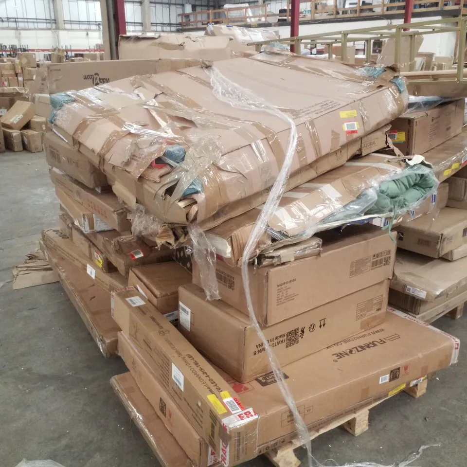 PALLET CONTAINING ASSORTED FLATPACK FURNITURE PARTS