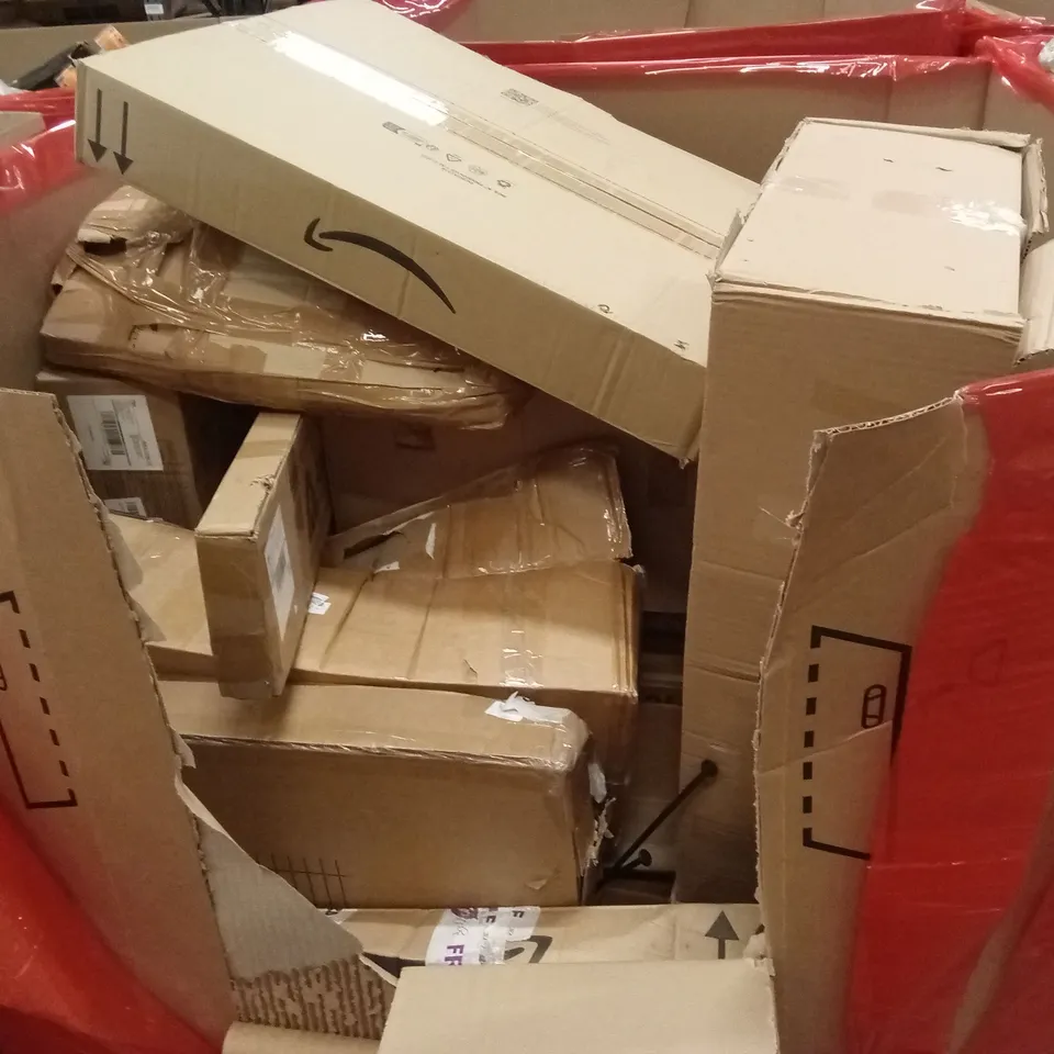 PALLET OF ASSORTED HOUSEHOLD GOODS AND PRODUCTS TO INCLUDE; BOXED FURNITURE ETC