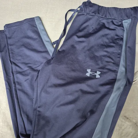 UNDER ARMOUR RIVAL KNIT TRACK SUIT BOTTOMS IN NAVY - XL