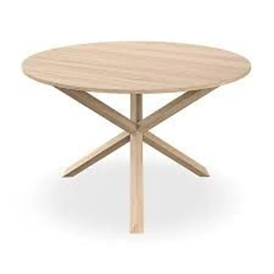 BOXED MALVERN DINING TABLE - OAK EFFECT TOP AND LEGS (2 BOXES)	