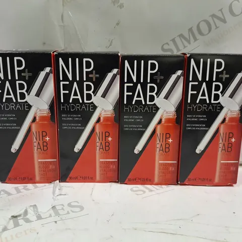 SET OF 4 NIP+FAB HYDRATE DRAGONS BLOOD HYALURONIC SHOT
