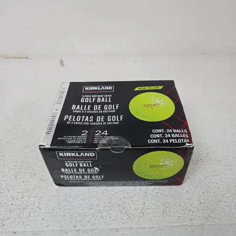 KIRKLAND GOLF BALLS NEON YELLOW – 24 PACK