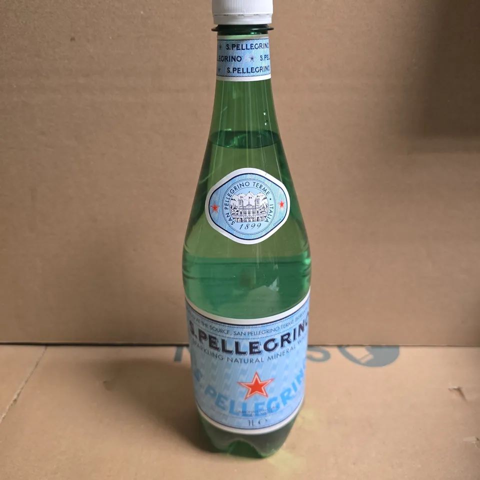 6 BOTTLES OF S.PELLEGRINO PSARKLING MINERAL WATER (1L)