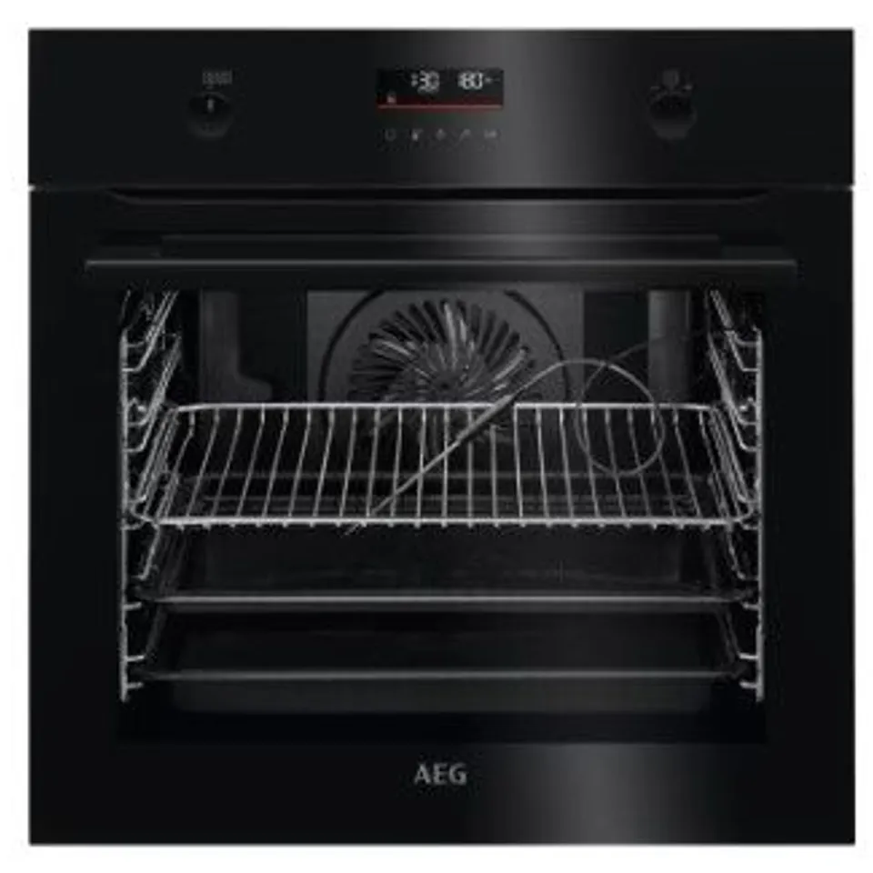AEG STEAMBAKE BUILT IN ELECTRIC SINGLE OVEN - BLACK - A+ RATED Model BPK556260B RRP £792