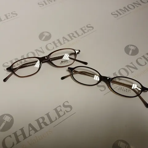 APPROXIMATLEY 11 STING GLASSES TO INCLUDE MODELS 6180 / 0u75 AND 6177 / 0958