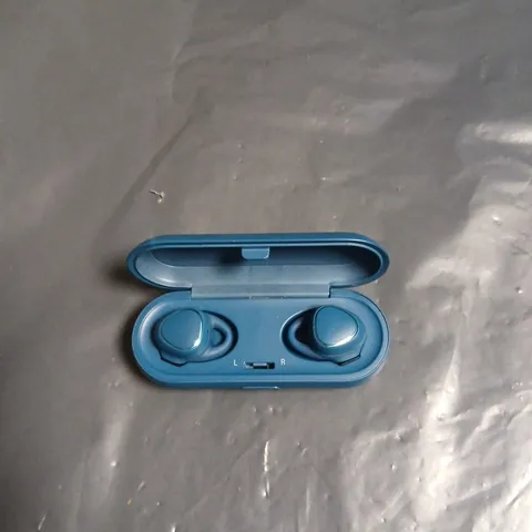SAMSUNG GALAXY BUDS WIRELESS EARBUDS IN BLUE CHARGING CASE