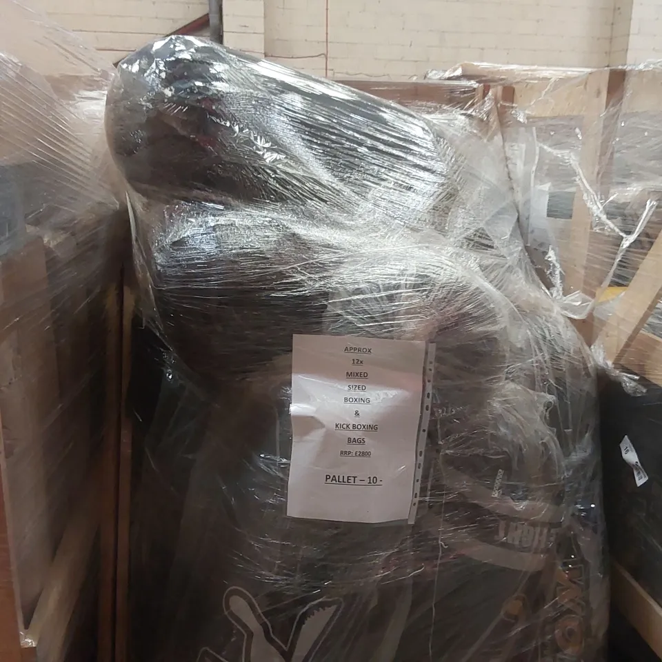 PALLET CONTAINING APPROXIMATELY 12x MIXED PUNCH BAGS