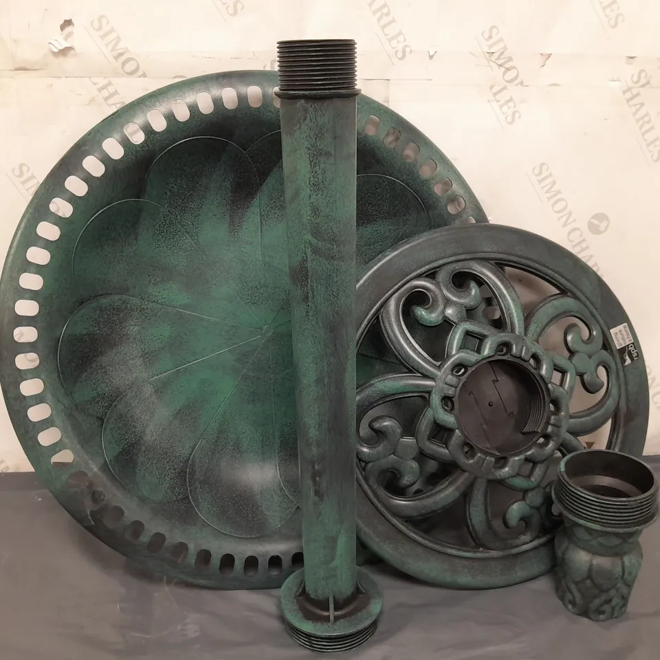 BOXED RSBP BIRD BATH - GREEN