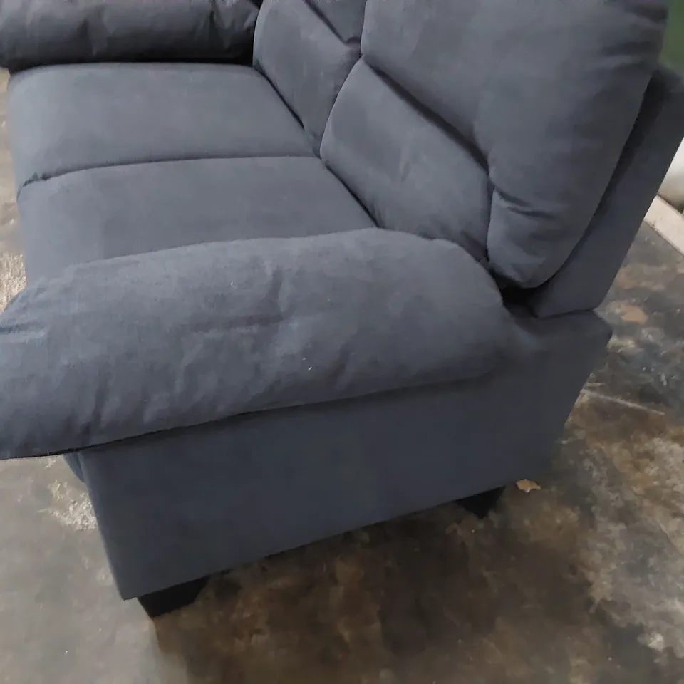 DESIGNER TWO SEATER SOFA GREY FABRIC 