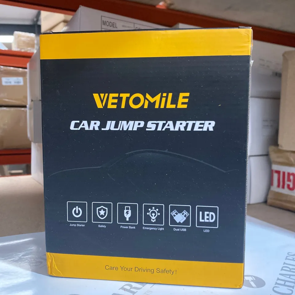 BOXED VETOMILE CAR JUMP STARTER 