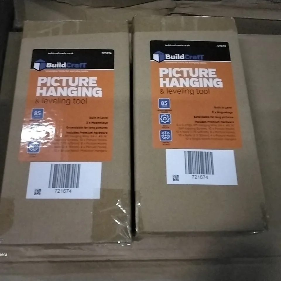 PALLET OF APPROXIMATELY 17 BOXES OF 10 PICTURE HANGING TOOLS & ACCESSORIES 