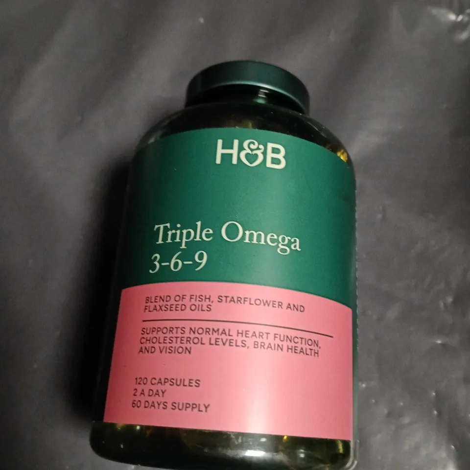 H&B TRIPLE OMEGA 3-6-9 – 120 CAPSULES