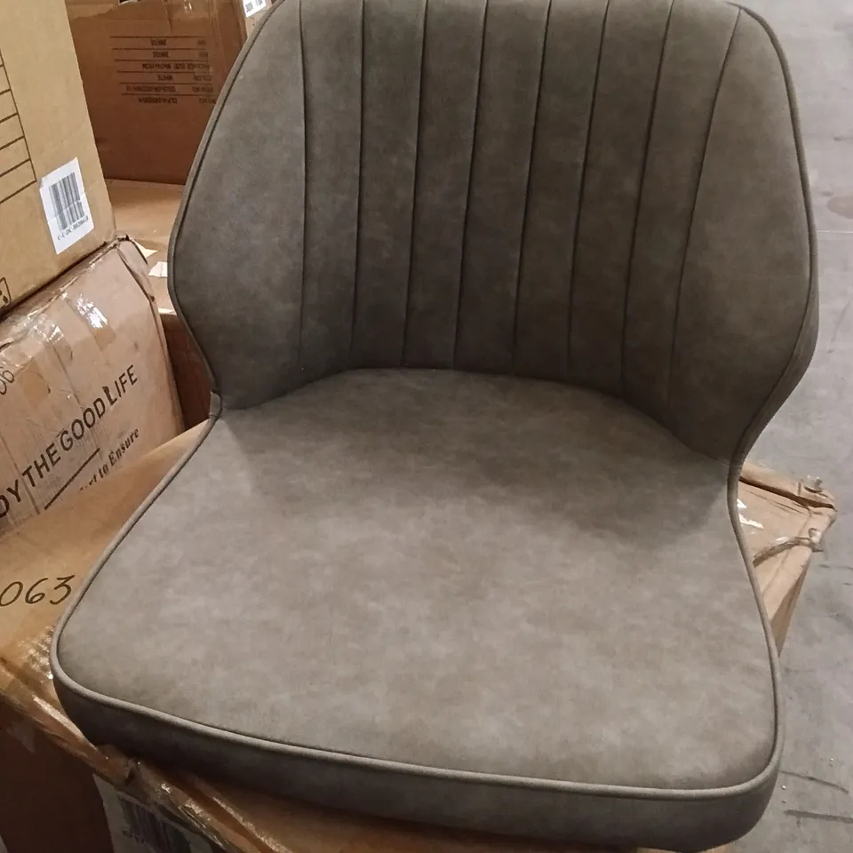 BOXED SET OF 2 FAUX LEATHER DINING CHAIR
