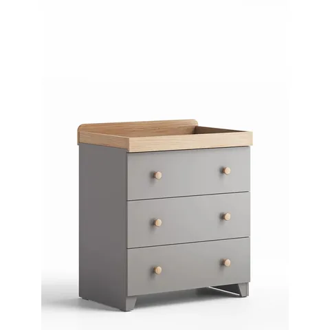 BOXED LITTLE ACORNS CLASSIC LIGHT GREY DRESSER/CHANGER (2 BOXES)