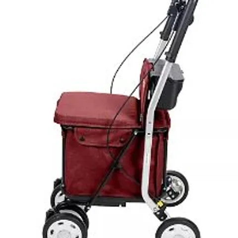 CARLETT COMFORT MOVE SHOPPING TROLLY WITH SEAT & ACCESSORIES VOLCANO