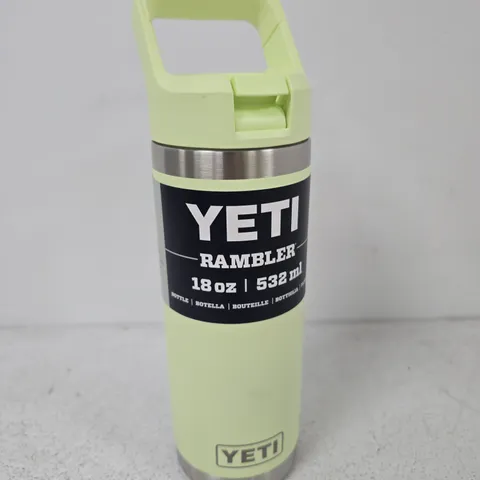 YETI RAMBLER BOTTLE 532 ML – LIME GREEN, WITH HANDLE