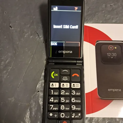 BOXED EMPORIA JOY-LTE MOBILE FLIP PHONE - RED