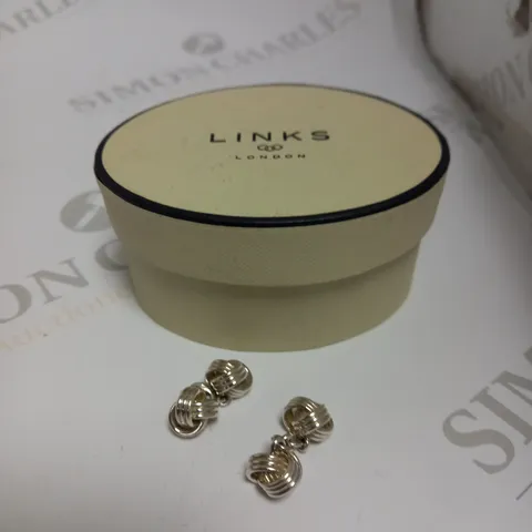 LINKS LONDON SILVER KNOTTED CUFF LINKS