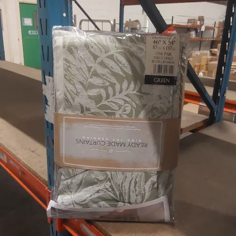 BAGGED RING TOP HEADING CURTAINS - 117 x 137cm