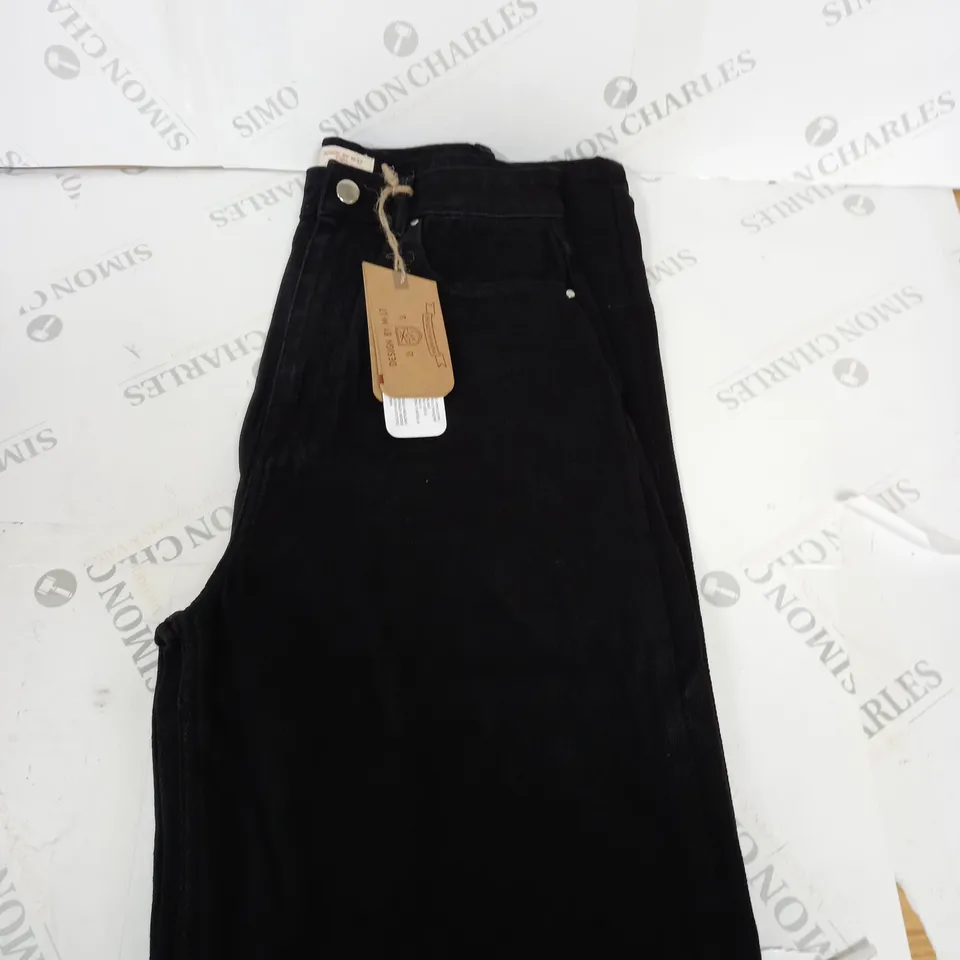 MENS CASUAL BLACK DENIM JEANS SIZE 12