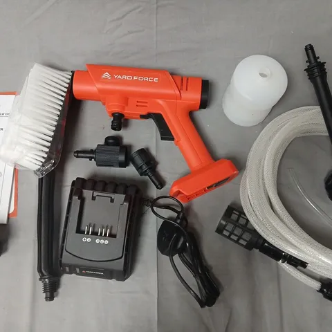 YARD FORCE 20V CORDLESS PRESSURE CLEANER KIT