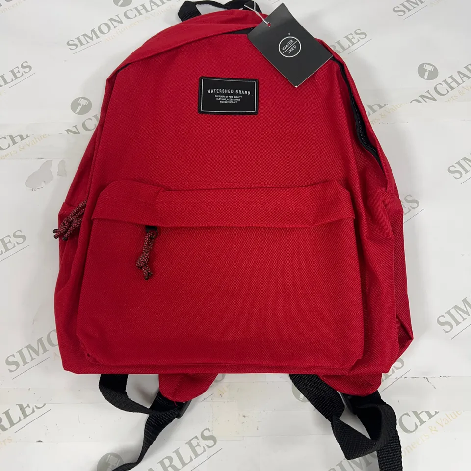 WATERSHED BRAND BACKPACK IN RED 