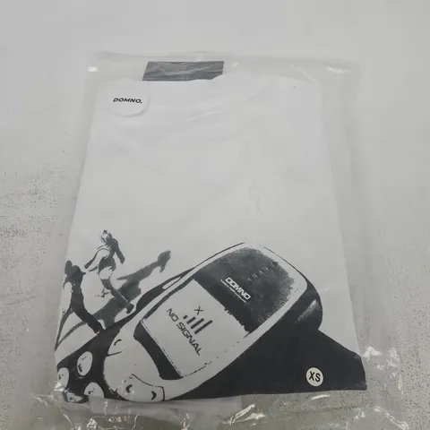 DOMNO T-SHIRT - WHITE, XS