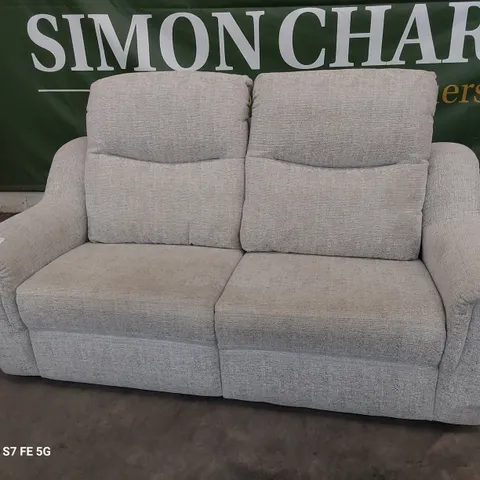 QUALITY BRITISH DESIGNER G PLAN FIRTH THREE SEATER SOFA EIDER GREY FABRIC