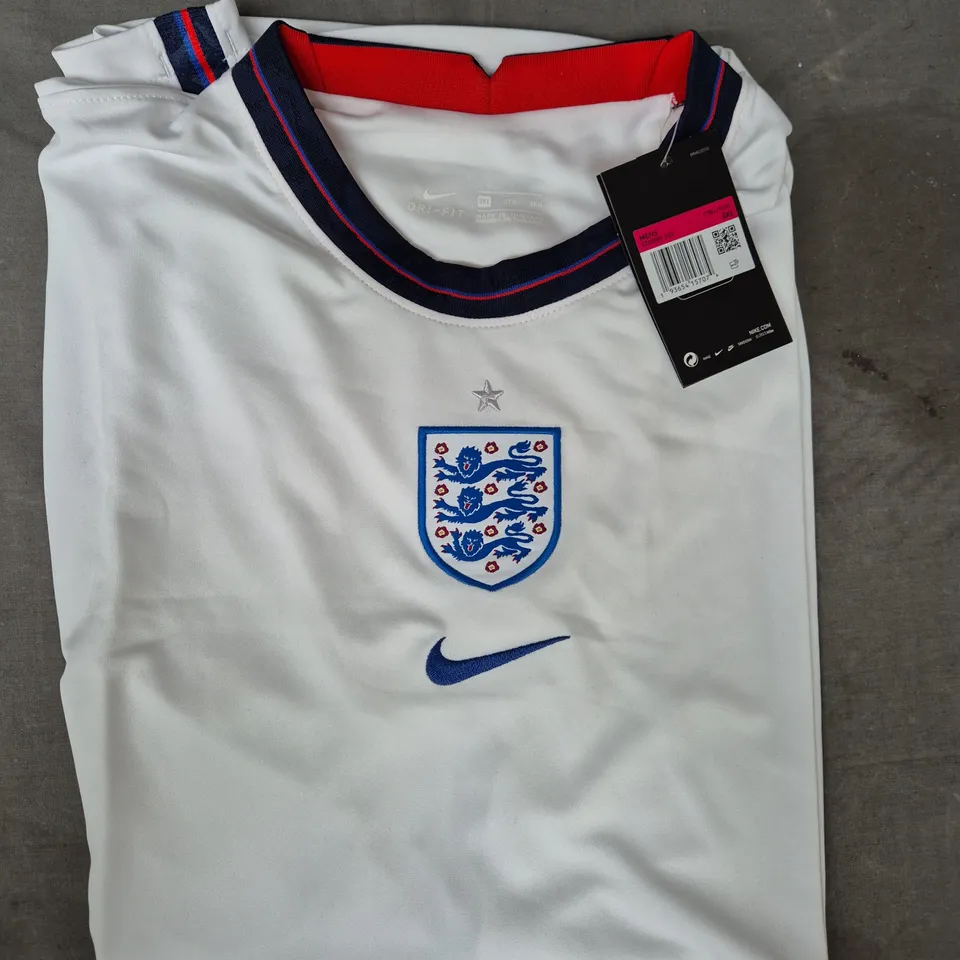 NIKE ENGLAND FOOTBALL TOP IN WHITE SIZE 3XL