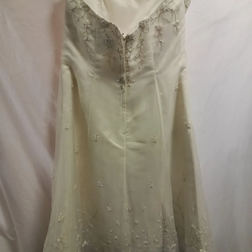BERKETEX BRIDE LYDIA JA140161 WEDDING DRESS, IVORY - SIZE 14