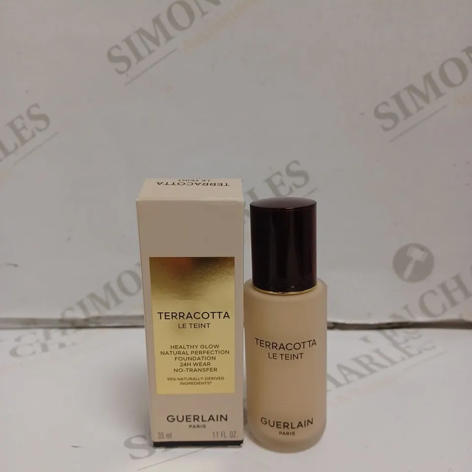 BOXED GUERLAIN TERRSCOTTA LE TEINT HEALTHY GLOW FOUNDATION. 