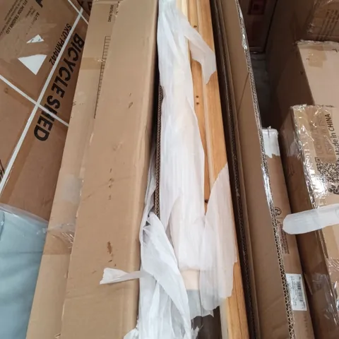 BOXED 2 DRAWER CONSOLE TABLE - ANTIQUE WAX (1 BOX)