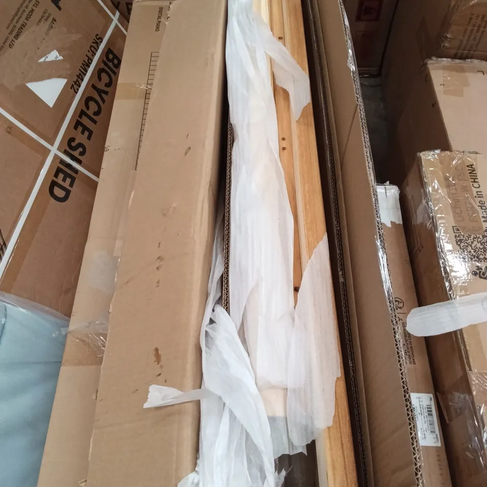 BOXED 2 DRAWER CONSOLE TABLE - ANTIQUE WAX (1 BOX)